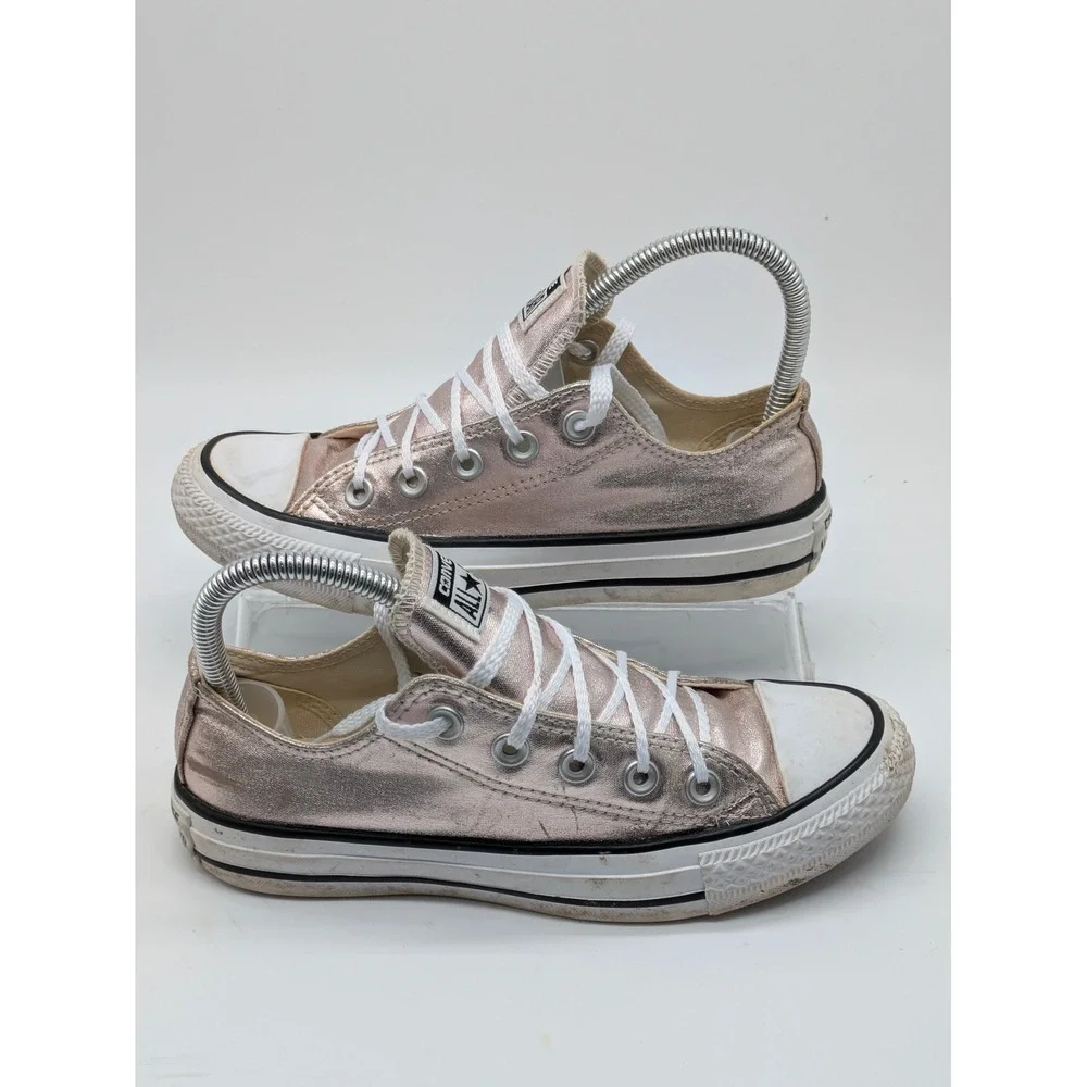 Converse Chuck Taylor All Star Metallic Pink Low Top Sneakers Women Size 5